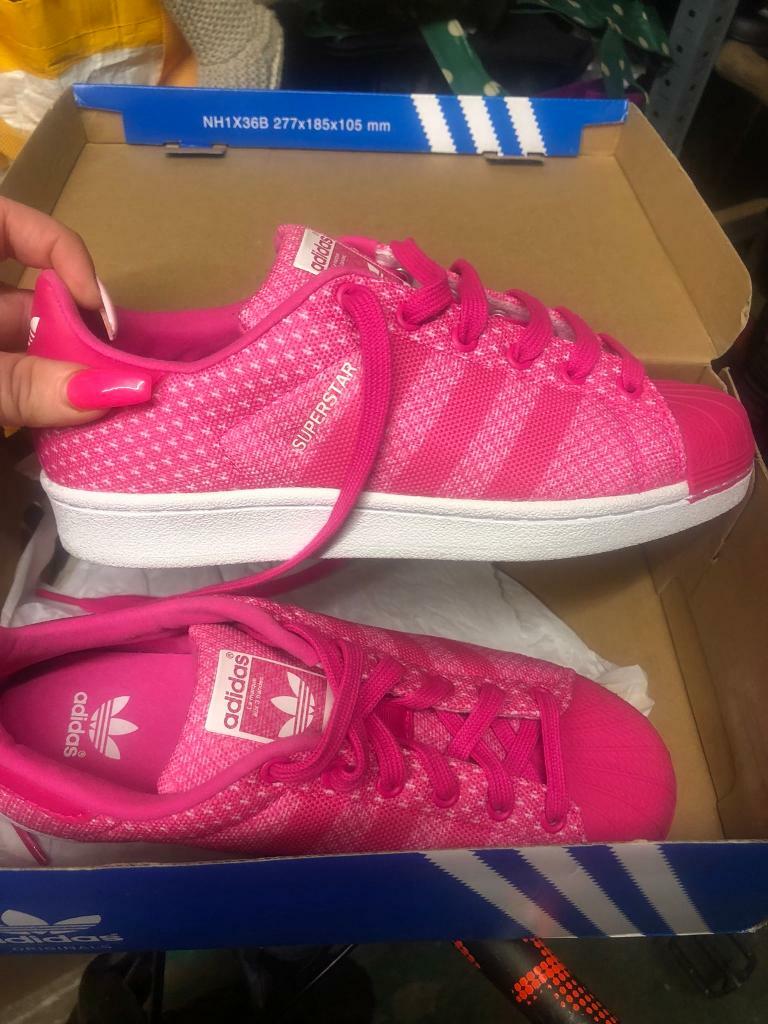 adidas superstar junior pink